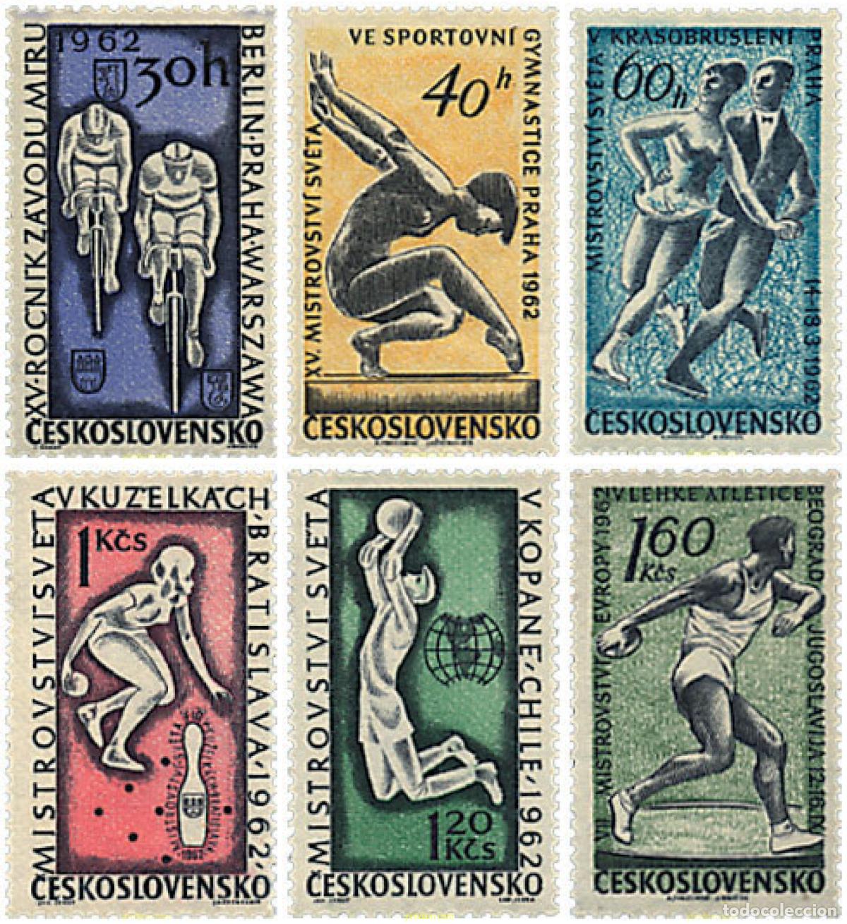 Sellos: 259622 HINGED CHECOSLOVAQUIA 1962 DEPORTES