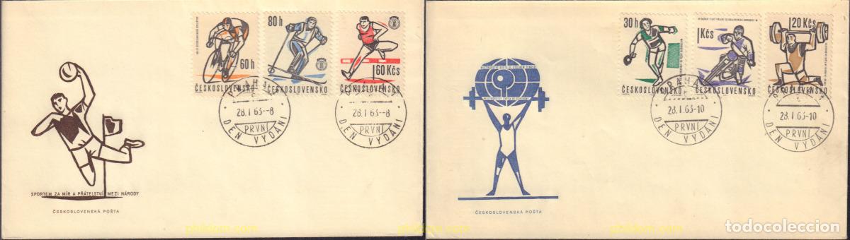 Sellos: 378409 MNH CHECOSLOVAQUIA 1963 EVENTOS DEPORTIVOS DEL A&Ntilde;O