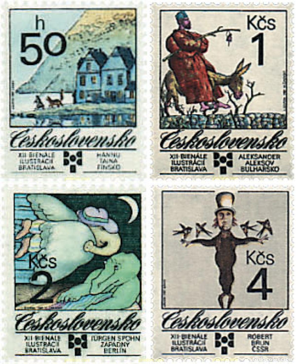 Sellos: 63807 MNH CHECOSLOVAQUIA 1989 BIENAL DE ILUSTRACIONES DE LIBROS PARA NI&Ntilde;OS EN BRATISLAVA
