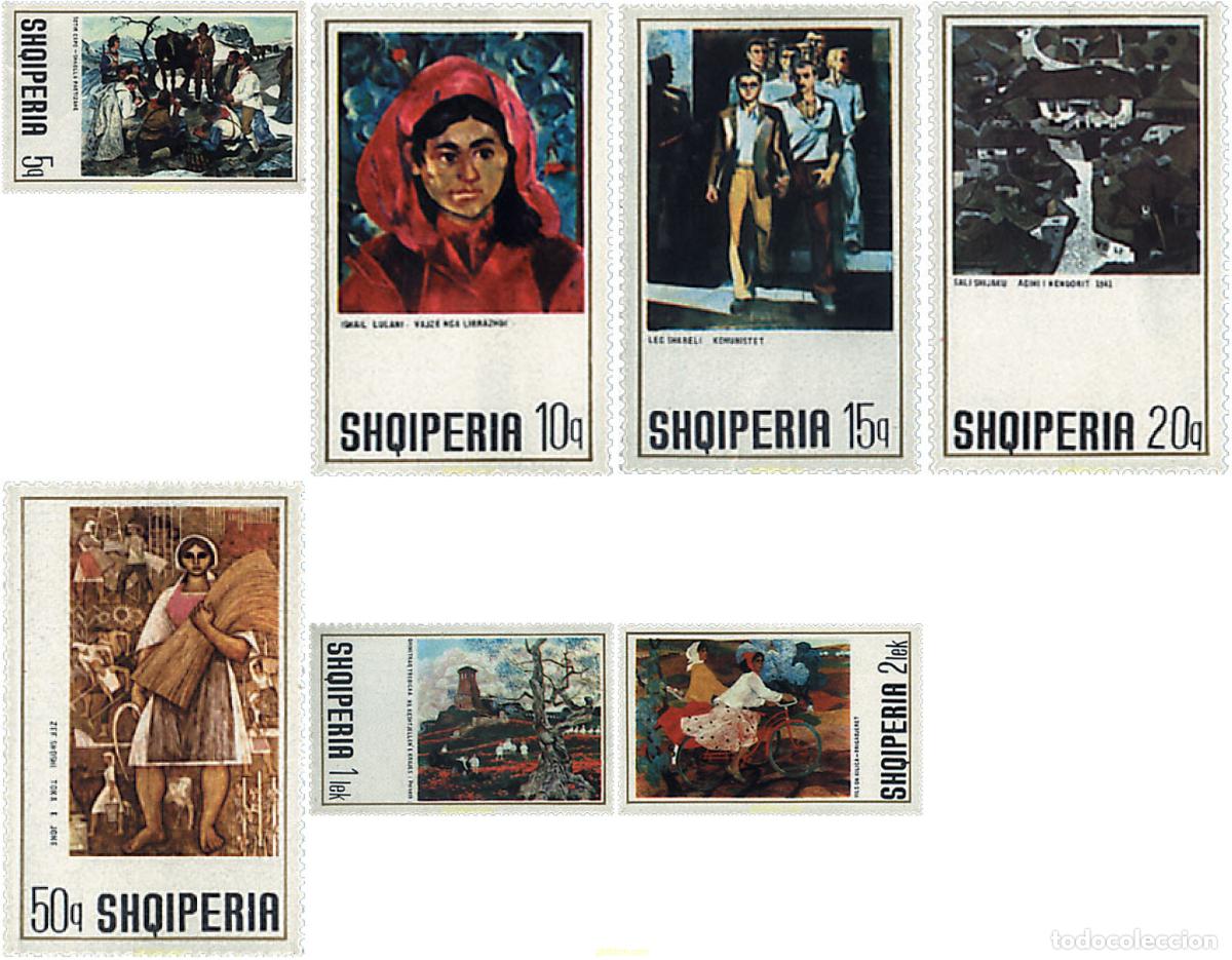 Sellos: 81295 MNH ALBANIA 1972 PINTURAS ALBANESAS
