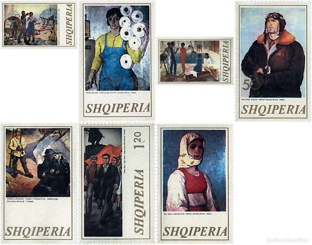 Sellos: 78391 MNH ALBANIA 1973 PINTURAS