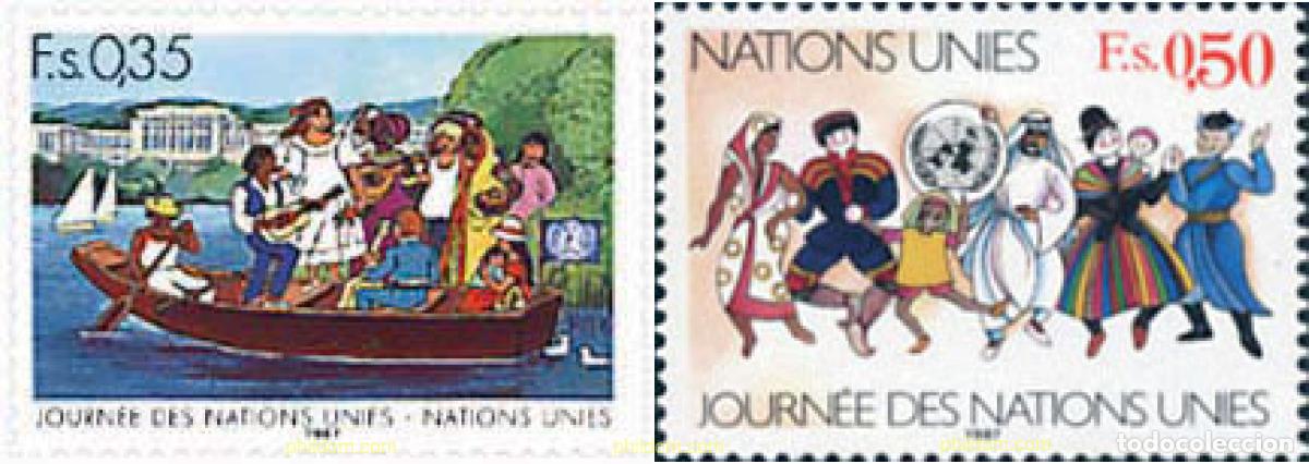 Sellos: 29107 MNH NACIONES UNIDAS. Ginebra 1987 DIA DE LAS NACIONES UNIDAS