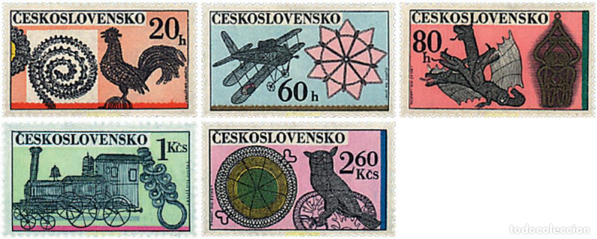 Sellos: 58105 MNH CHECOSLOVAQUIA 1972 ARTE POPULAR EN ALAMBRE