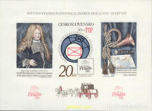 Sellos: 115239 MNH CHECOSLOVAQUIA 1986 PRAGA 88. EXPOSICION FILATELICA INTERNACIONAL