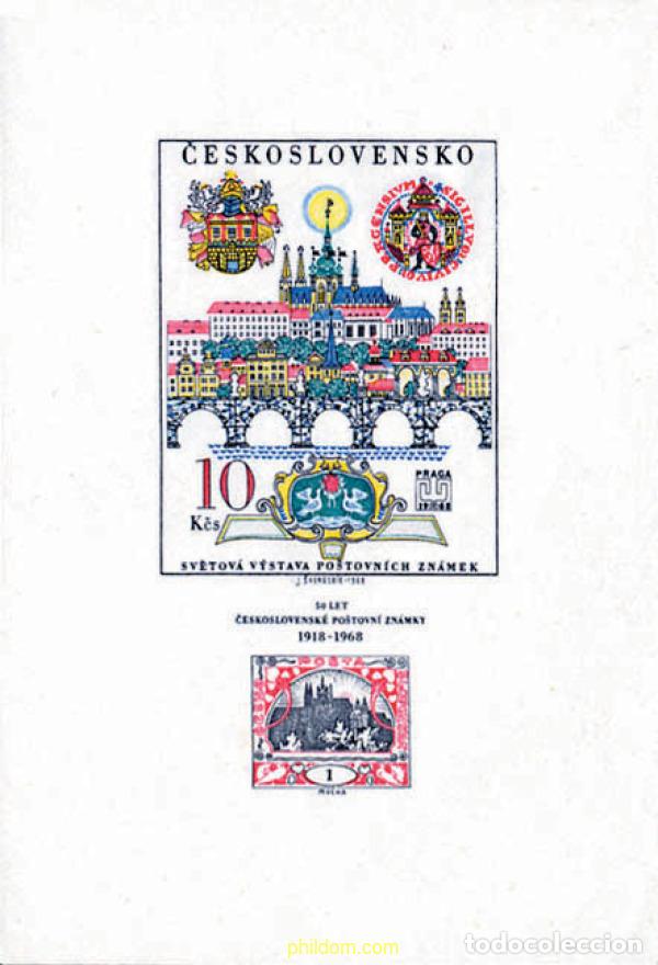 Sellos: 115002 MNH CHECOSLOVAQUIA 1968 50 ANIVERSARIO DEL SELLO CHECOSLOVACO