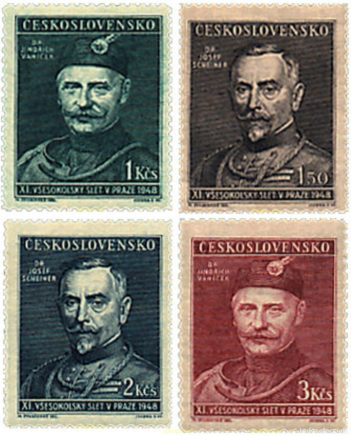 Sellos: 157715 MNH CHECOSLOVAQUIA 1948 11 FESTIVAL DE LOS SOKOLS