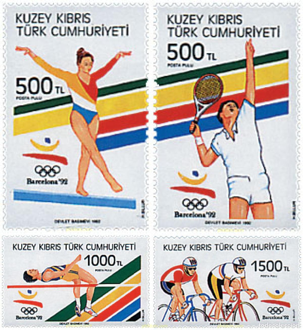 Sellos: 51453 MNH CHIPRE. Administraci&oacute;n turca 1992 25 JUEGOS OLIMPICOS VERANO BARCELONA 1992