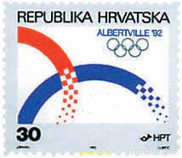 Sellos: 70715 MNH CROACIA 1992 16 JUEGOS OLIMPICOS INVIERNO ALBERTVILLE 1992