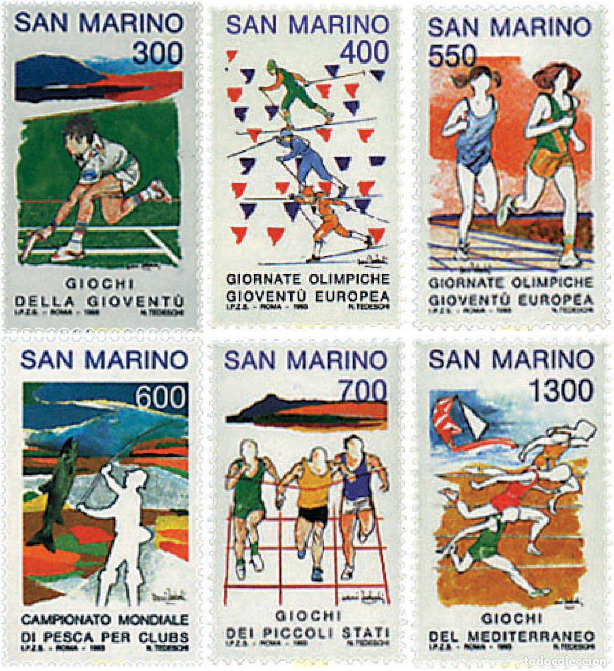 Sellos: 70381 MNH SAN MARINO 1993 JUEGOS DEPORTIVOS DE LOS PEQUE&Ntilde;OS ESTADOS