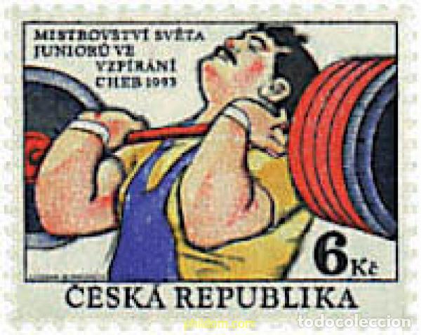 Sellos: 63564 MNH CHEQUIA 1993 CAMPEONATOS DEL MUNDO JUNIOR DE HALTEROFILIA