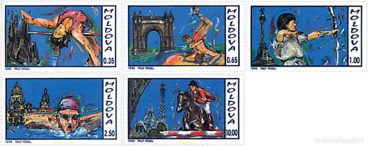 Sellos: 61497 MNH MOLDAVIA 1992 25 JUEGOS OLIMPICOS VERANO BARCELONA 1992
