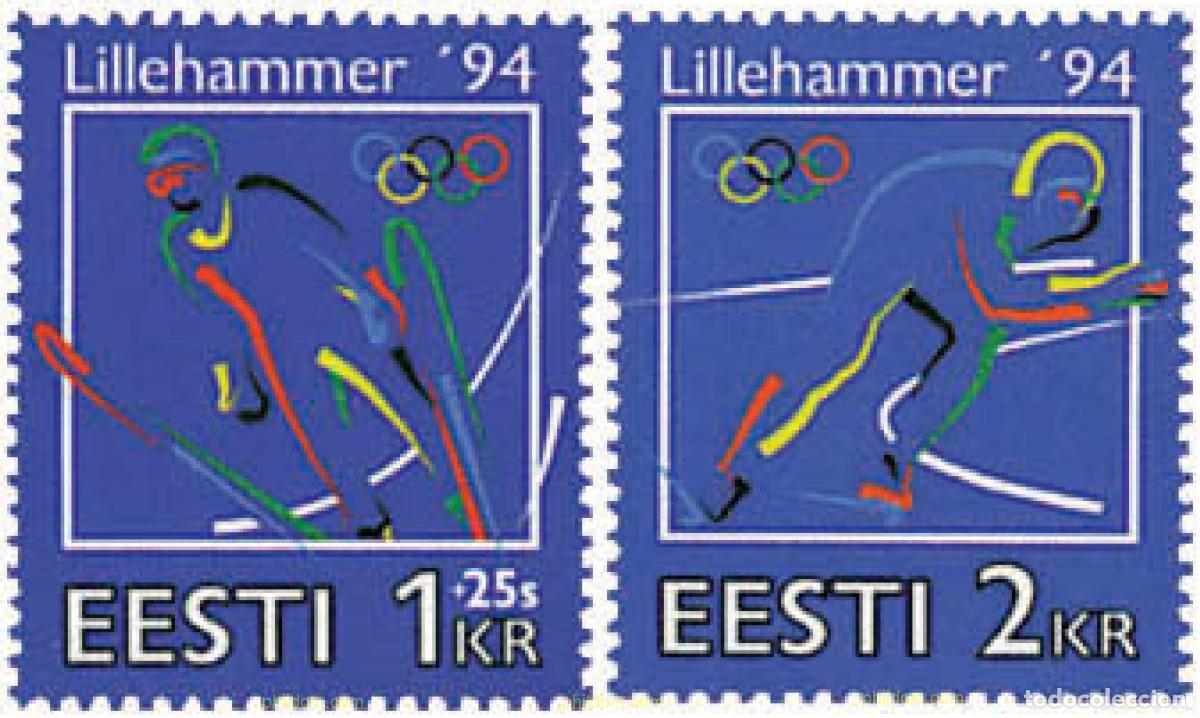 Sellos: 85518 MNH ESTONIA 1994 17 JUEGOS OLIMPICOS INVIERNO LILLEHAMMER 1994