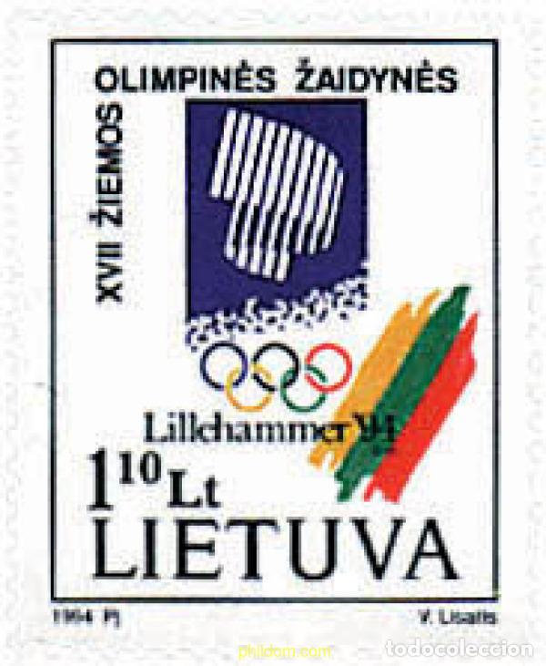 Sellos: 71123 MNH LITUANIA 1994 17 JUEGOS OLIMPICOS INVIERNO LILLEHAMMER 1994