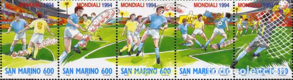 Sellos: 166433 MNH SAN MARINO 1994 COPA DEL MUNDO DE FUTBOL. USA-94