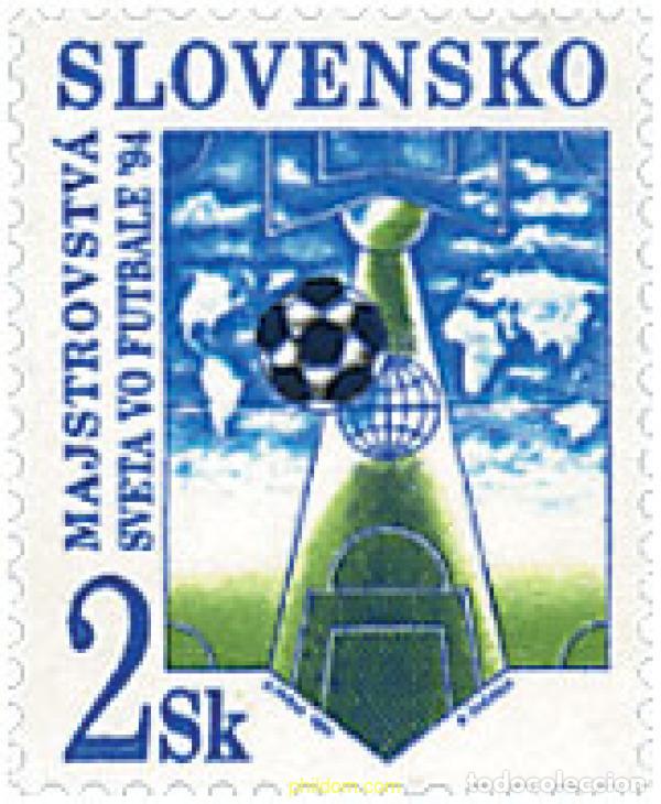 Sellos: 62642 MNH ESLOVAQUIA 1994 COPA DEL MUNDO DE FUTBOL. USA-94