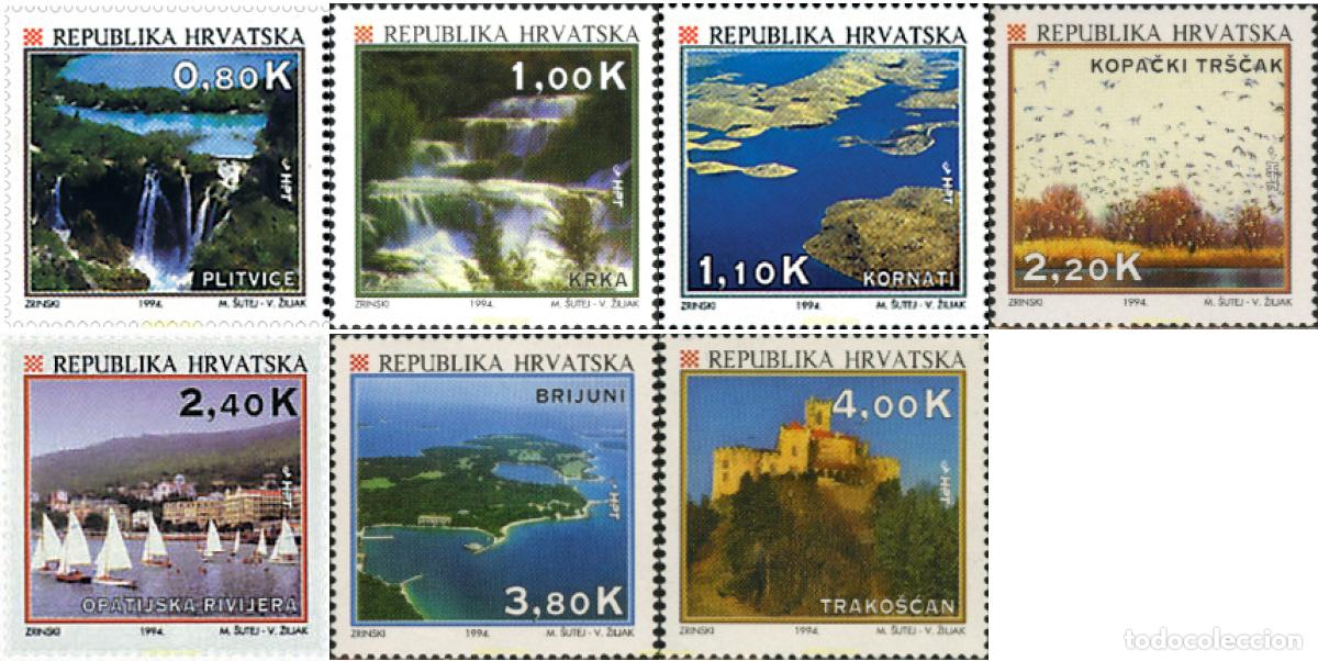 Sellos: 70611 MNH CROACIA 1994 150 ANIVERSARIO DEL TURISMO EN CROACIA