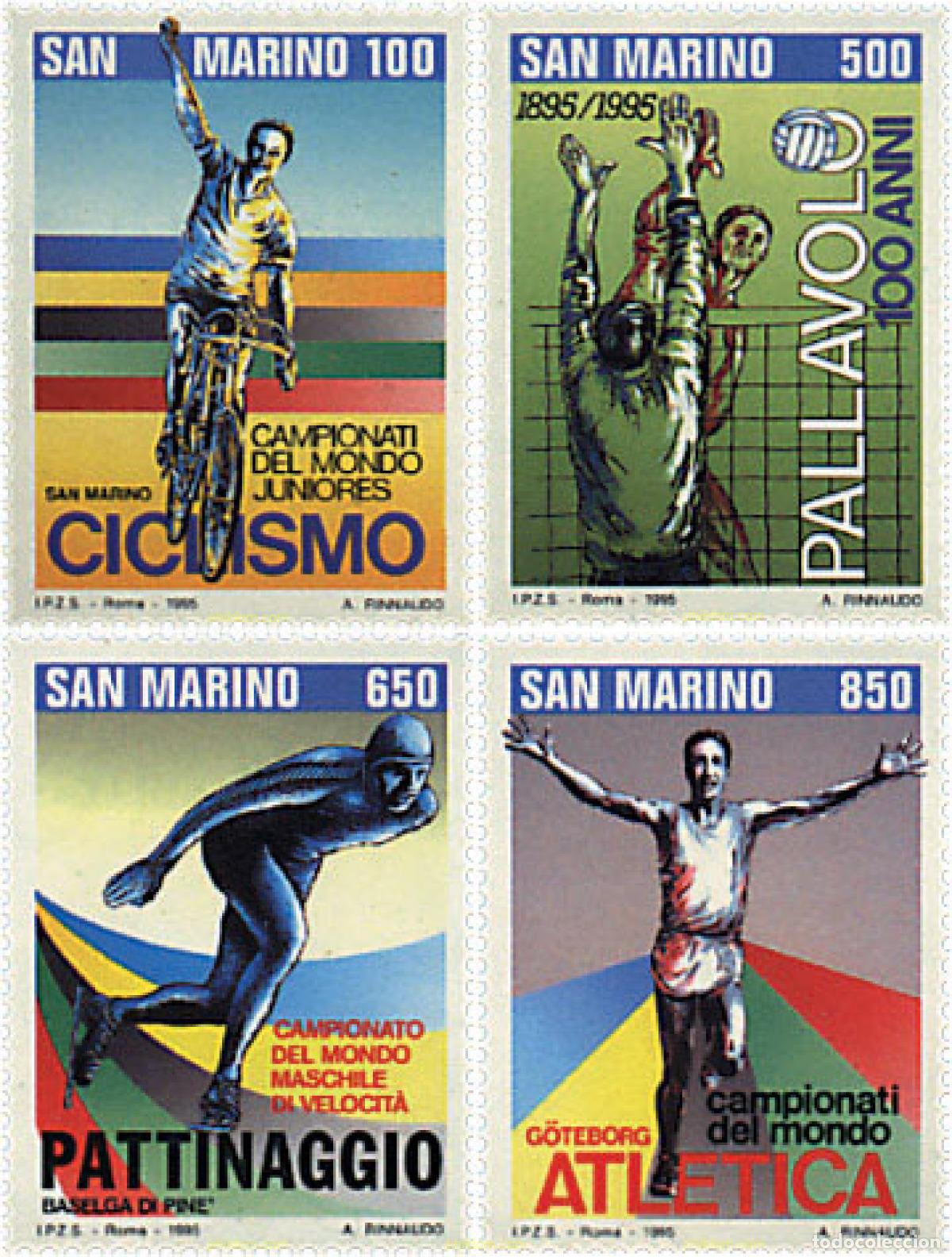 Sellos: 70385 MNH SAN MARINO 1995 DEPORTES MUNDIAL 95