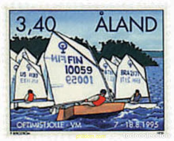 Sellos: 92638 MNH ALAND 1995 CAMPEONATOS DEL MUNDO DE VELA