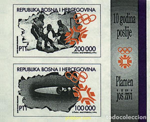 Sellos: 70553 MNH BOSNIA-HERZEGOVINA 1994 14 JUEGOS OLIMPICOS INVIERNO SARAJEVO 1984 - 10 ANIVERSARIO
