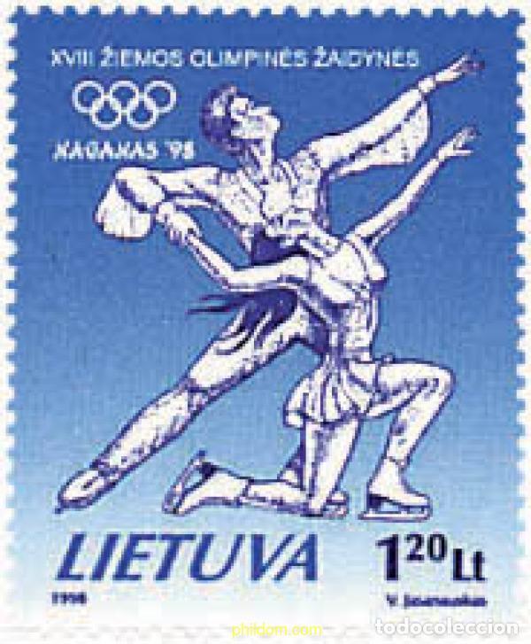 Sellos: 71124 MNH LITUANIA 1998 18 JUEGOS OLIMPICOS DE INVIERNO NAGANO 1998