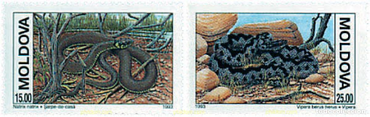Sellos: 202117 MNH MOLDAVIA 1993 CULEBRA DE ESCULAPIO