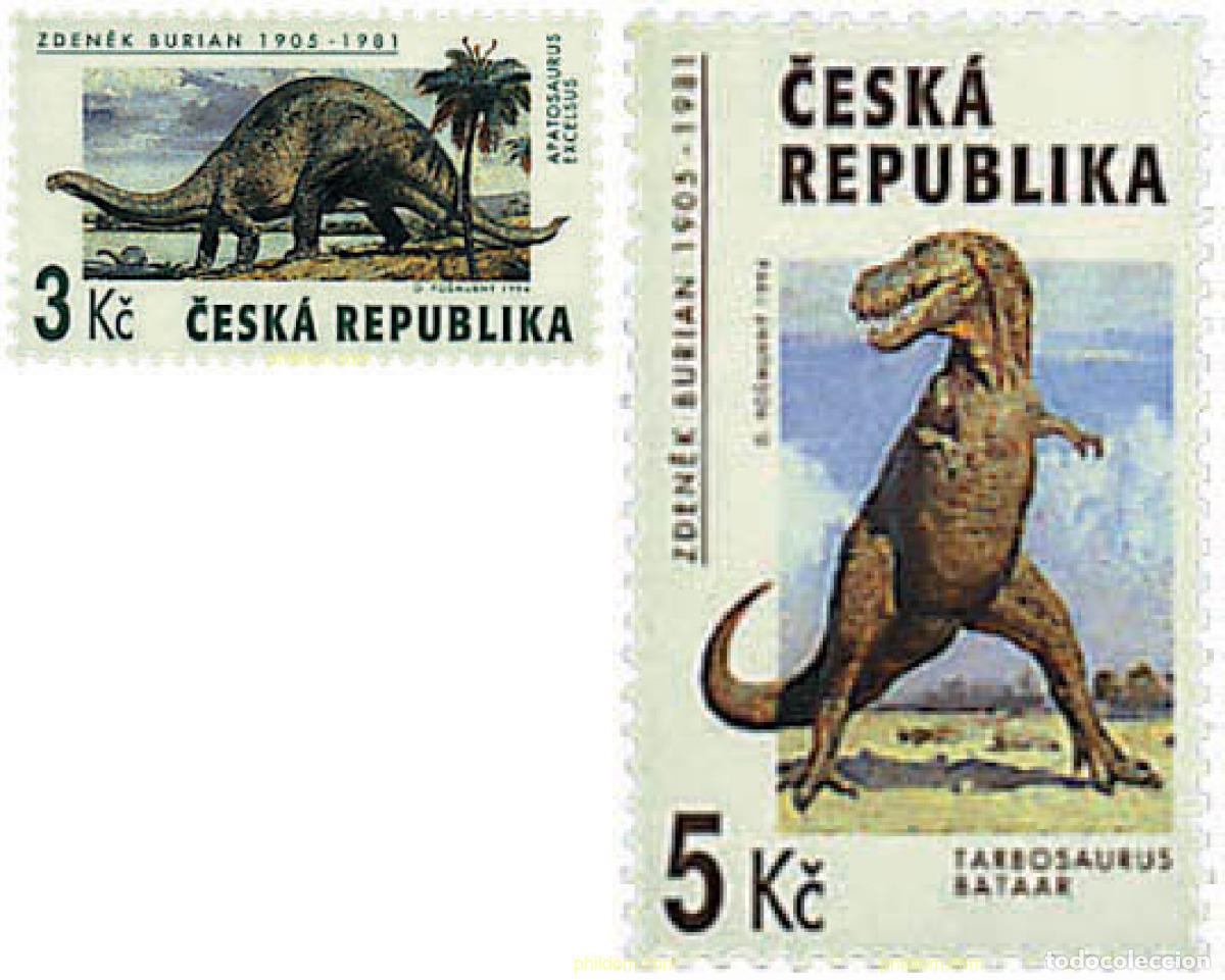Sellos: 252357 MNH CHEQUIA 1994 FAUNA PREHISTORICA
