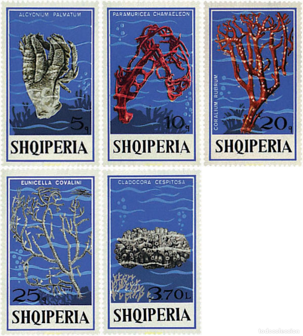Sellos: 88364 MNH ALBANIA 1975 CORALES