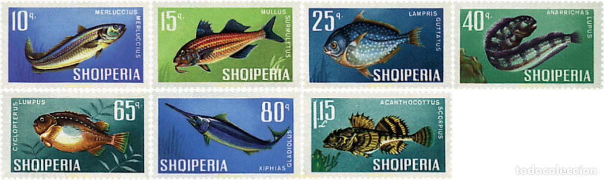 Sellos: 78174 MNH ALBANIA 1967 PECES