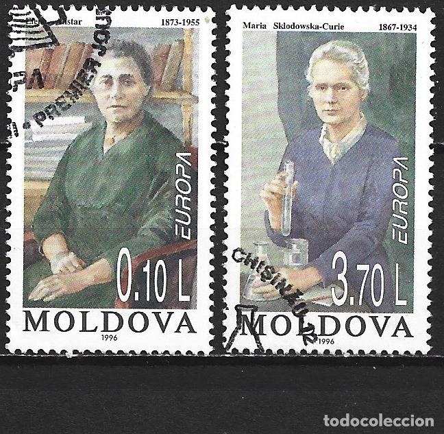 Sellos: MOLDAVIA YVERT NUM. 176/177 SERIE COMPLETA USADA