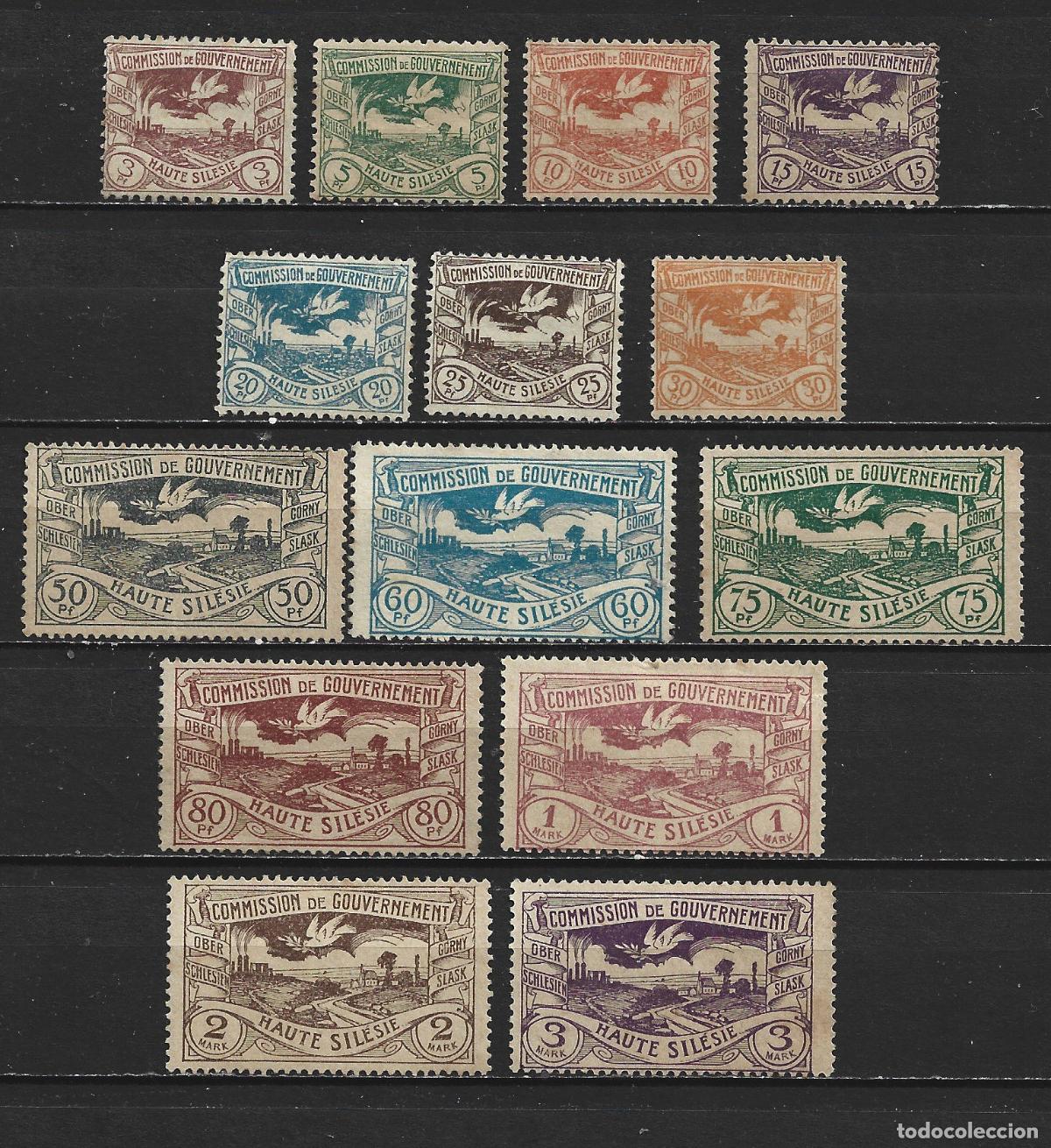 Sellos: SILESIA CONJULNTO YVERT NUM. 32/46 SERIE NO COMPLETA NUEVA SIN GOMA