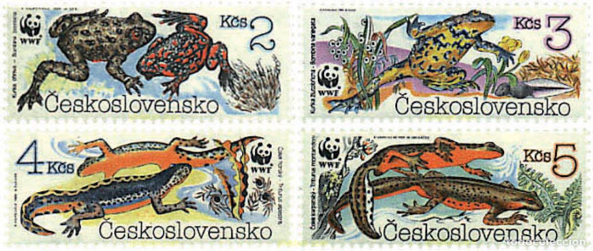 Sellos: 75040 MNH CHECOSLOVAQUIA 1989 ANFIBIOS