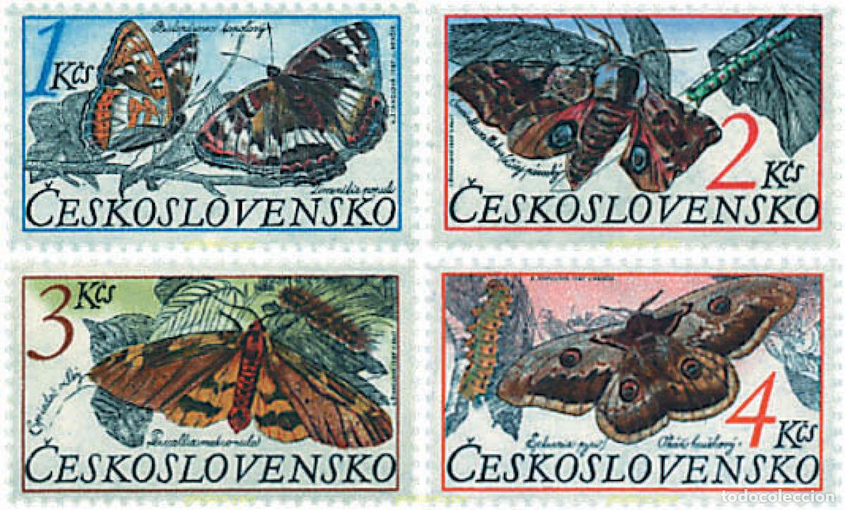 Sellos: 75645 MNH CHECOSLOVAQUIA 1987 MARIPOSAS