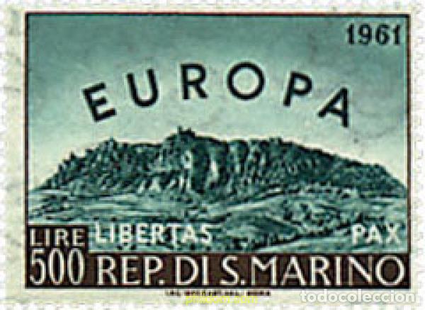 Sellos: 62063 MNH SAN MARINO 1961 EUROPA CEPT. PALOMA