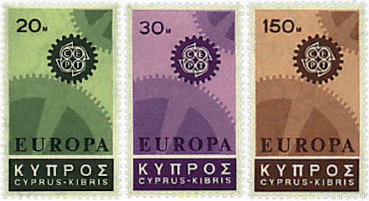 Sellos: 63223 MNH CHIPRE 1967 EUROPA CEPT. ENGRANAJES
