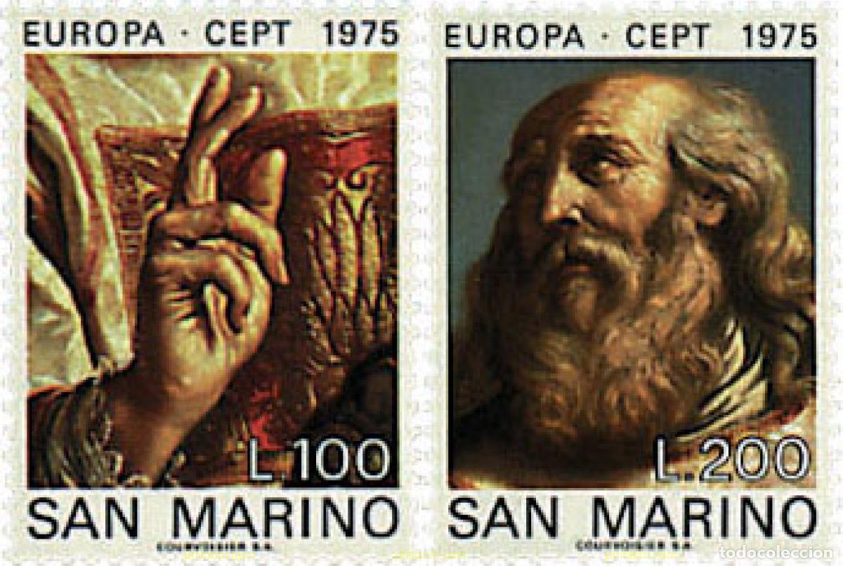 Sellos: 62279 MNH SAN MARINO 1975 EUROPA CEPT. PINTURAS