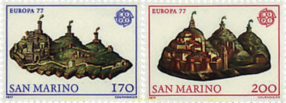 Sellos: 62318 MNH SAN MARINO 1977 EUROPA CEPT. PAISAJES