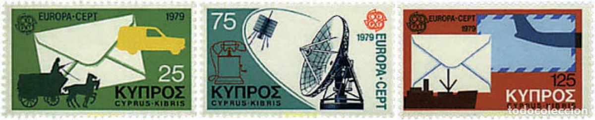 Sellos: 62373 MNH CHIPRE 1979 EUROPA CEPT. COMUNICACIONES