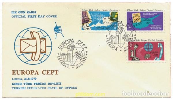 Sellos: 23836 MNH CHIPRE. Administraci&oacute;n turca 1979 EUROPA CEPT. COMUNICACIONES