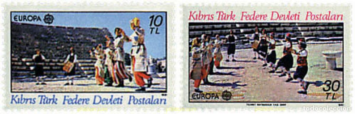 Sellos: 62450 MNH CHIPRE. Administraci&oacute;n turca 1981 EUROPA CEPT. FOLCLORE