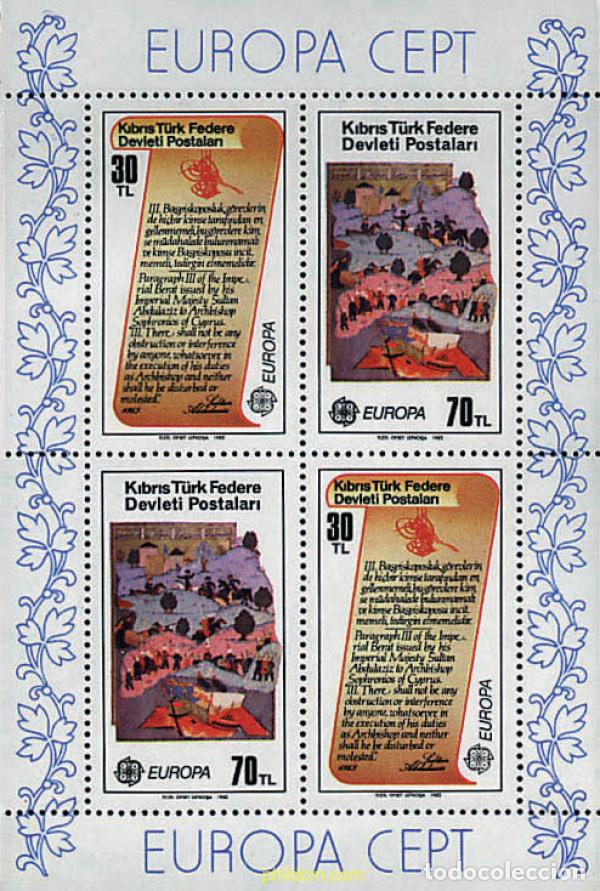 Stamps: 77234 MNH CHIPRE. Administraci&oacute;n turca 1982 EUROPA CEPT. HISTORIA