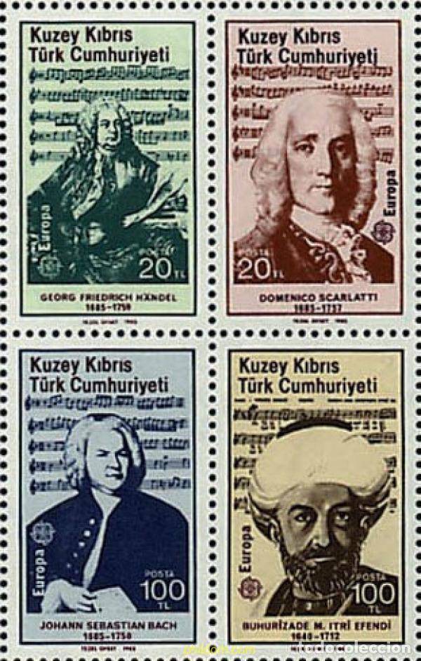 Sellos: 5598 MNH CHIPRE. Administraci&oacute;n turca 1985 EUROPA CEPT. A&Ntilde;O EUROPEO DE LA MUSICA