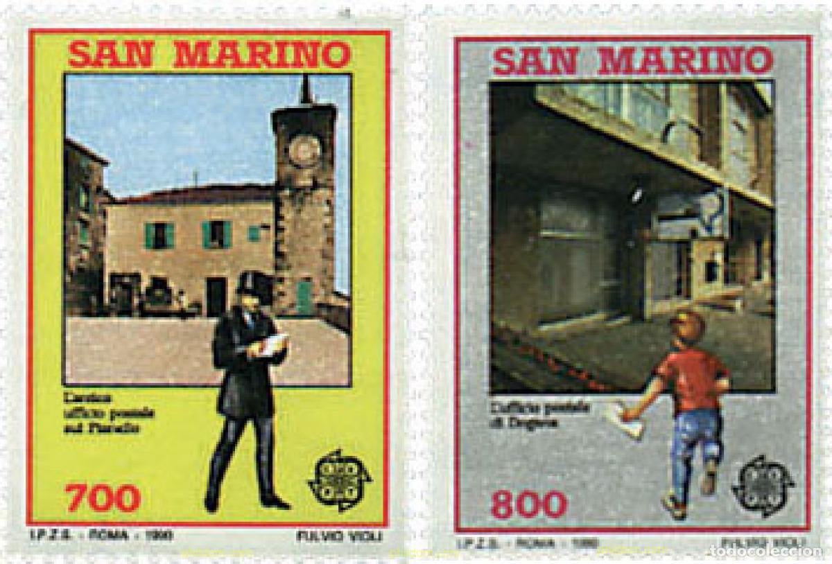 Sellos: 62782 MNH SAN MARINO 1990 EUROPA CEPT. OFICINAS POSTALES