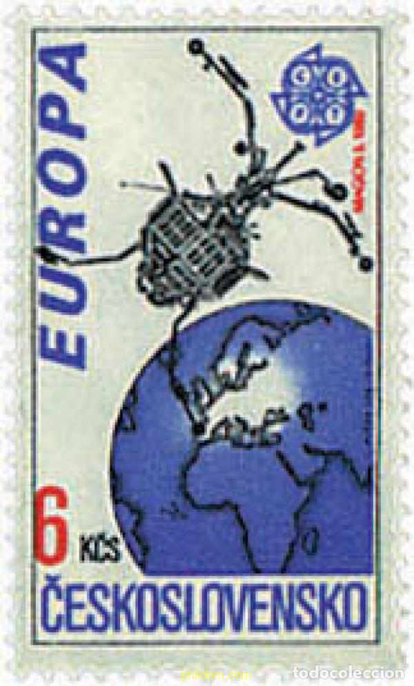 Sellos: 62788 MNH CHECOSLOVAQUIA 1991 EUROPA CEPT. TELECOMUNICACIONES