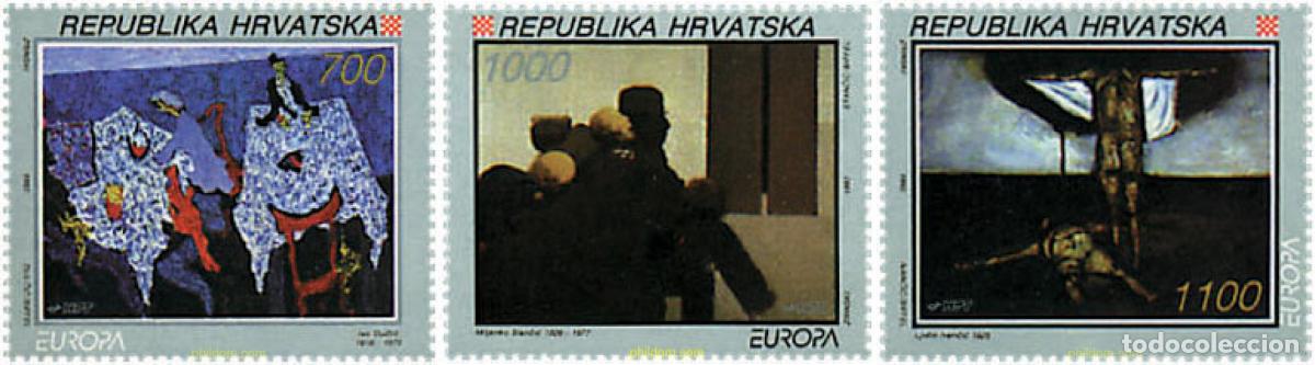 Sellos: 77509 MNH CROACIA 1993 EUROPA CEPT. ARTE CONTEMPORANEO