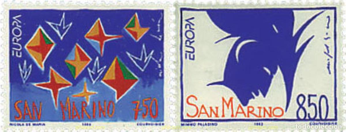 Sellos: 62870 MNH SAN MARINO 1993 EUROPA CEPT. ARTE CONTEMPORANEO