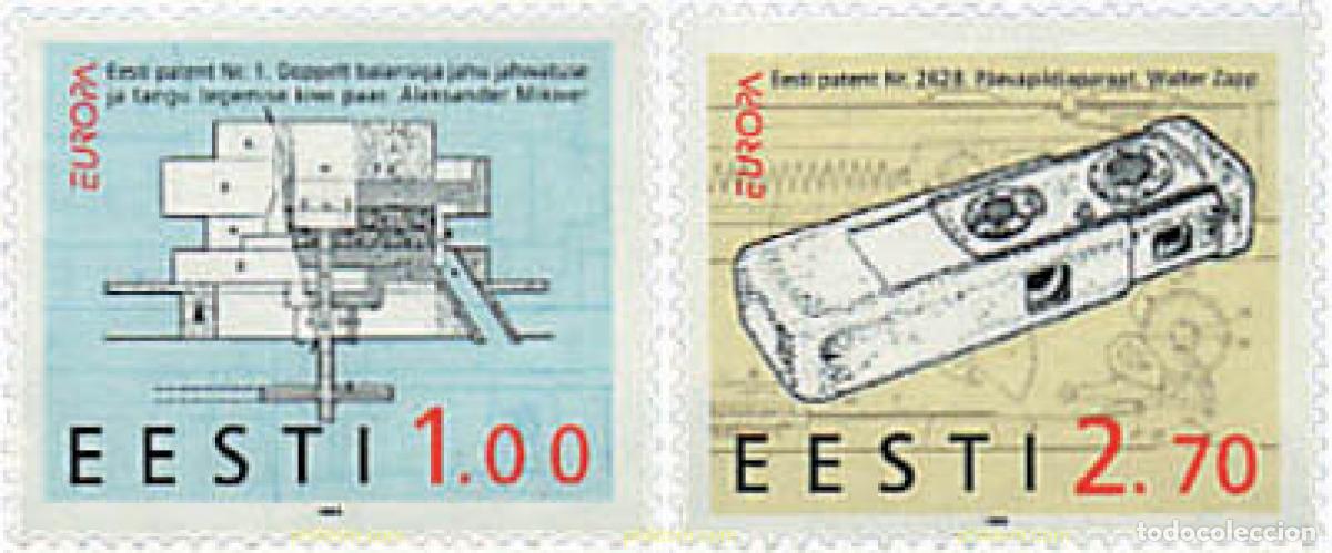 Sellos: 85535 MNH ESTONIA 1994 EUROPA CEPT. GRANDES DESCUBRIMIENTOS