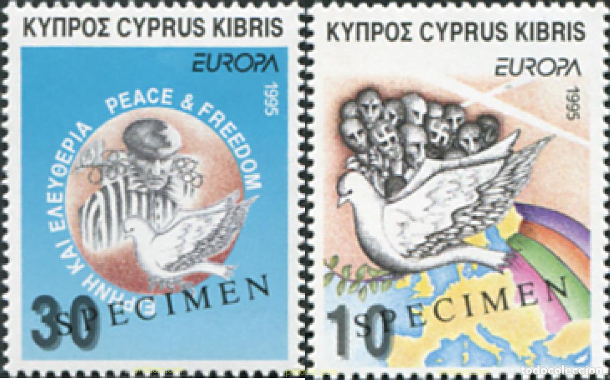 Sellos: 682178 MNH CHIPRE 1995 EUROPA CEPT. PAZ Y LIBERTAD