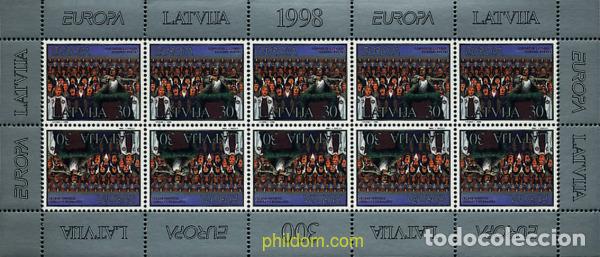 Sellos: 9159 MNH LETONIA 1998 EUROPA CEPT. FESTIVALES Y FIESTAS NACIONALES