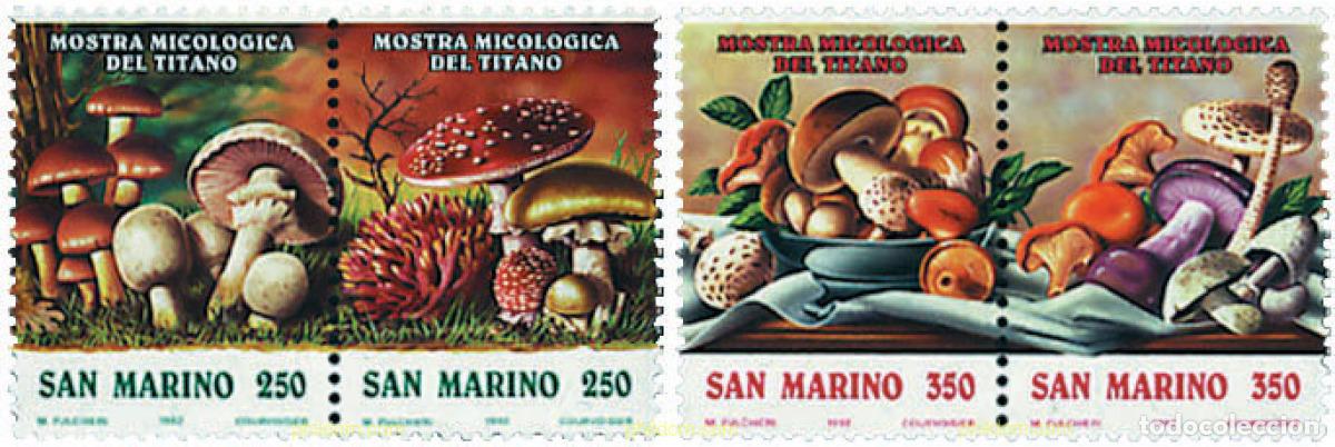 Sellos: 166391 MNH SAN MARINO 1992 EXPOSICION MICOLOGICA EN EL MONTE TITAN