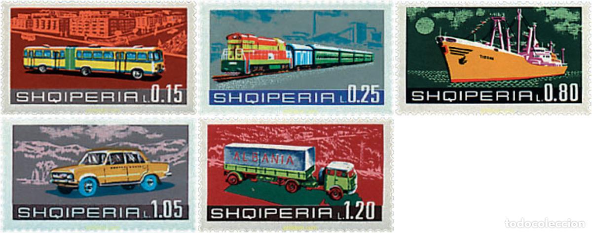 Sellos: 78371 MNH ALBANIA 1972 MEDIOS DE TRANSPORTE